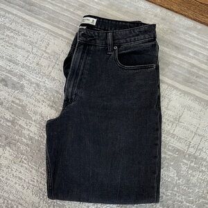 Abercrombie & Fitch Women's Mom High Rise Black Jeans